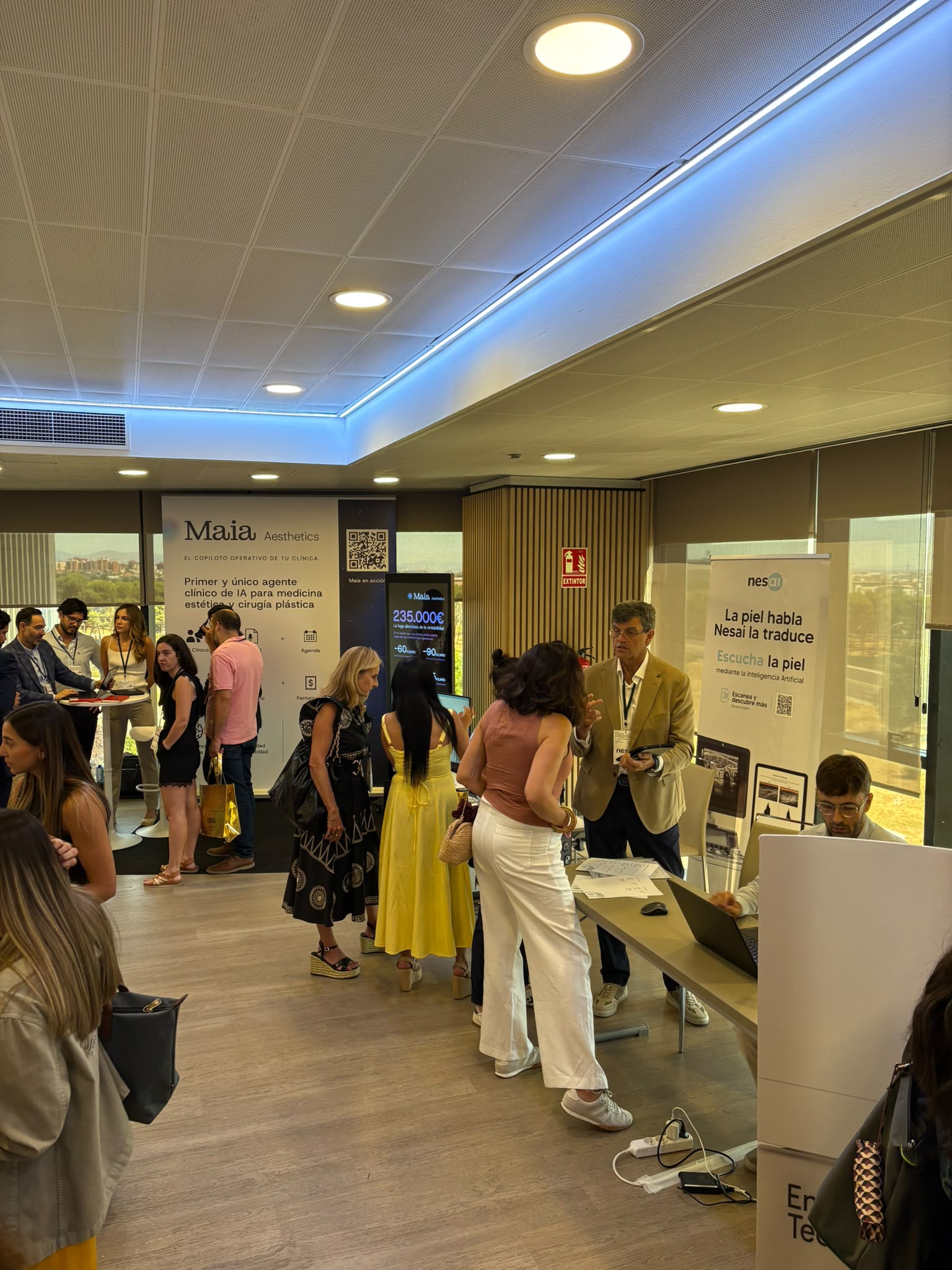 Estand de Nesai en el congreso TechAiDerm 2026